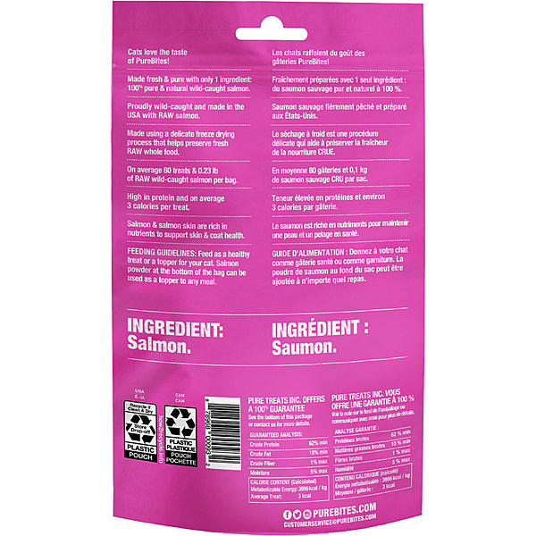 Pure Bites - Cat Treat - Freeze Dried Salmon - 26g