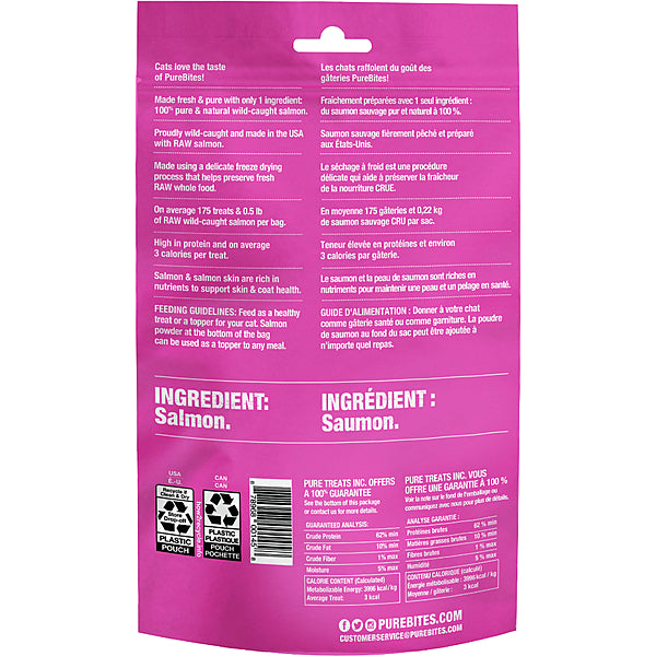 Pure Bites - Cat Treat - Freeze Dried Salmon - 57g