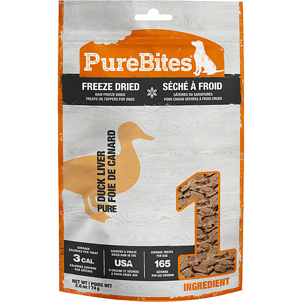 Pure Bites - Dog Treats - Freeze Dried Duck - 74g
