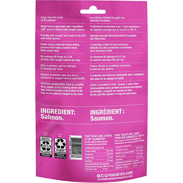 Pure Bites - Dog Treat - Freeze Dried Salmon - 70g