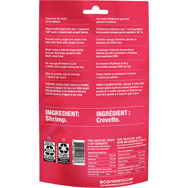 Pure Bites - Cat Treat - Freeze Dried Shrimp - 23g
