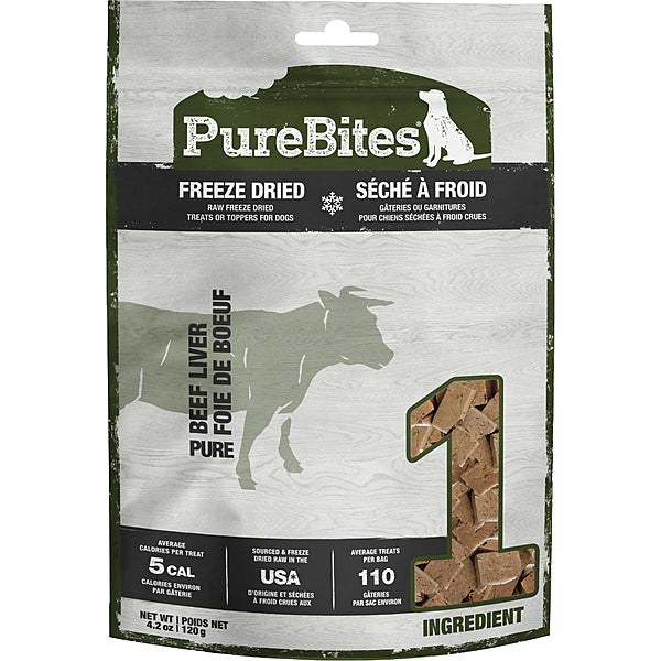 Pure Bites - Dog Treat - Freeze Dried Beef Liver - 120g