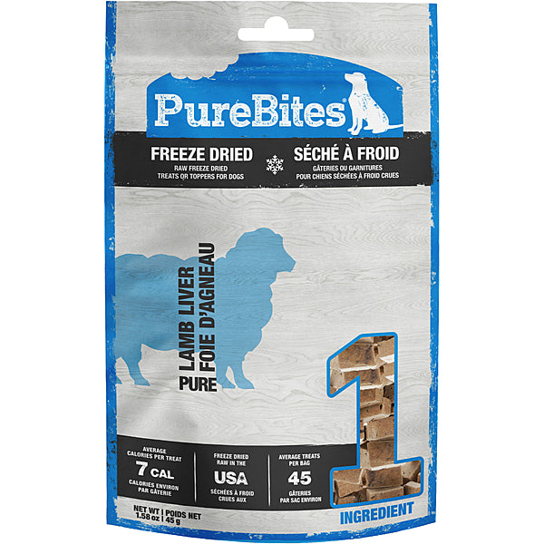 Pure Bites - Dog Treat - Freeze Dried Lamb - 45g
