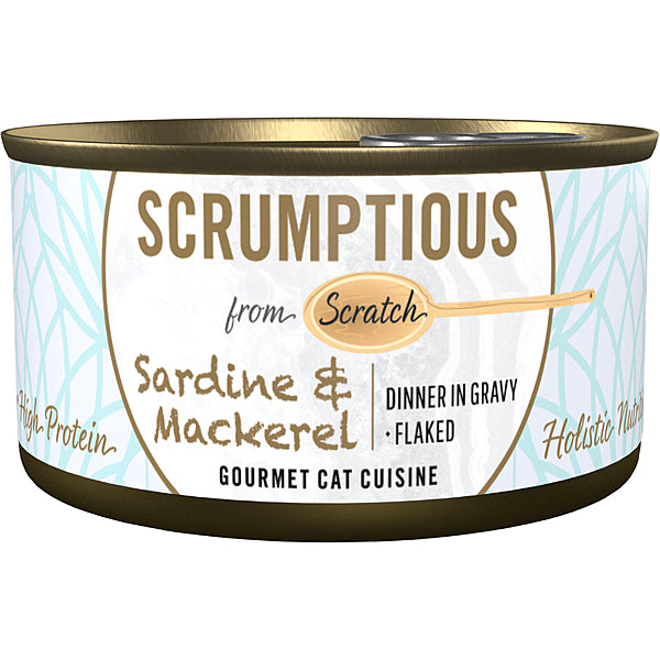 Scrumptious - Sardine and Mackerel - Cat Food - 2.8oz