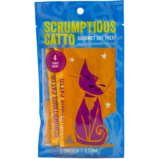 Scrumptious Catto - Cat Treat Tubes - Chicken & Tuna - 2oz