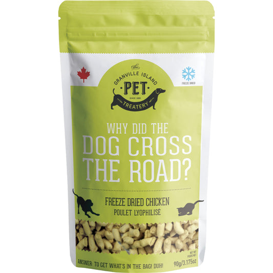 Granville Island - Dog & Cat Treat - Why Did Dog Cross the Road Freeze Dried Chicken - 50GM
