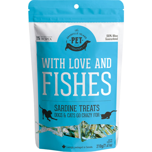 Granville Island - Cat & Dog Treat - With Love & Fishes Sardine - 210GM