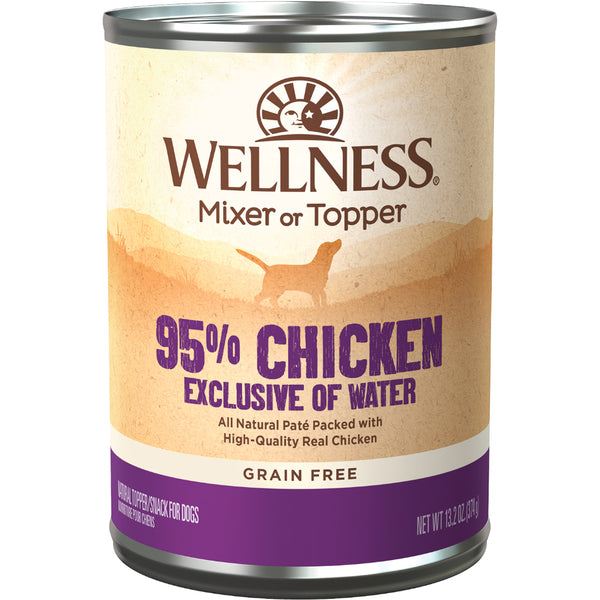 Wellness - Canned Dog Food - 95% Chicken - 13.2oz