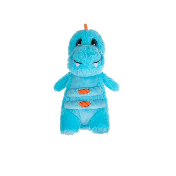 Growl - Dog Toy - Stomperz Dino Blue 10.5"