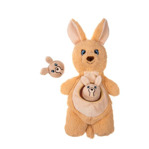 Growl - Dog Toy - Sidekicks Kangaroo Brown 14"
