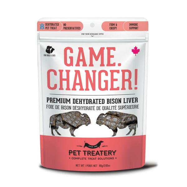 Granville Island - Dog Treat - Game Changer! - Bison Liver - 80GM