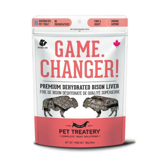 Granville Island - Dog Treat - Game Changer! - Bison Liver - 80GM
