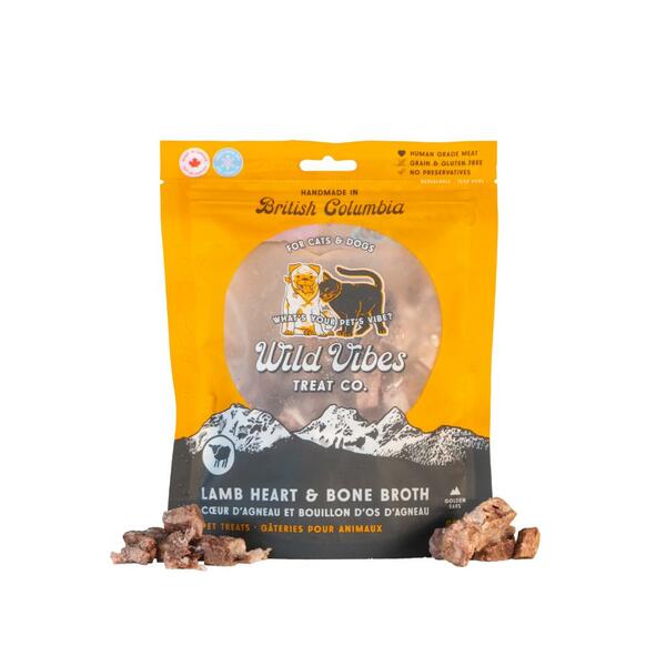 Wild Vibes - Dog & Cat Treat - Lamb Heart & Bone Broth