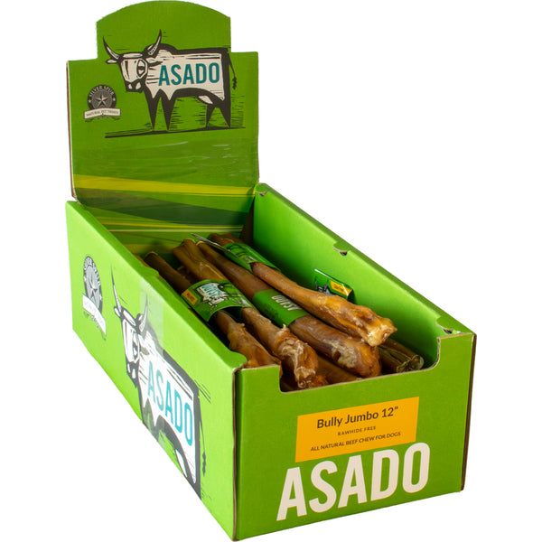 Asado - Dog Chew - Jumbo Bully Stick - Straight - 12"