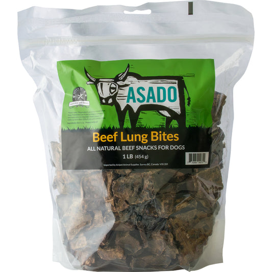 Asado - Dog Treats - Beef Lung Bites - 1LB