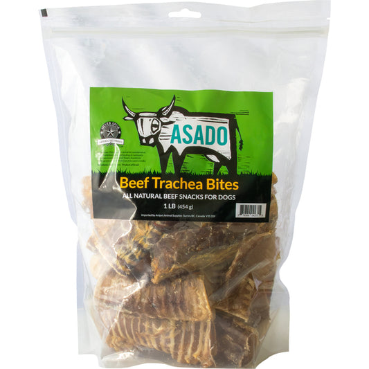 Asado - Dog Treats - Beef Trachea Pieces - 1LB