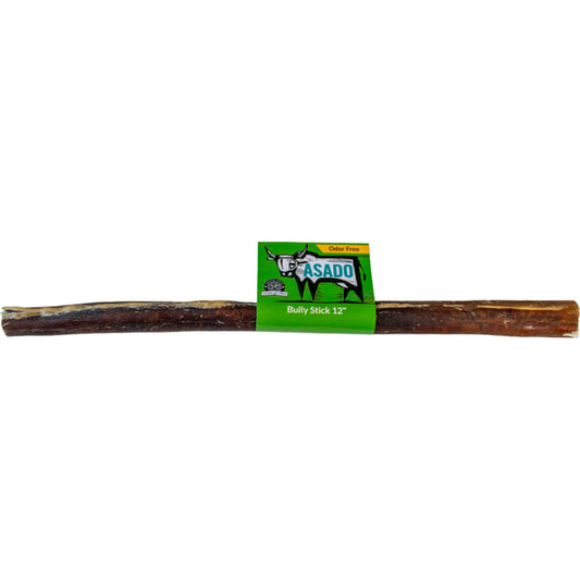 Asado - Dog Chew - Beef Bully Stick - Straight - 12"