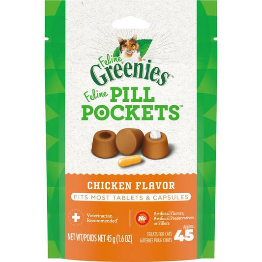 Greenies - Feline - Pill pockets - Chicken Flavour - 45g