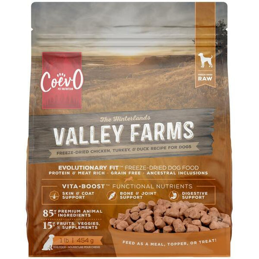 Coevo - Freeze Dried Raw - Valley Farms - 1LB