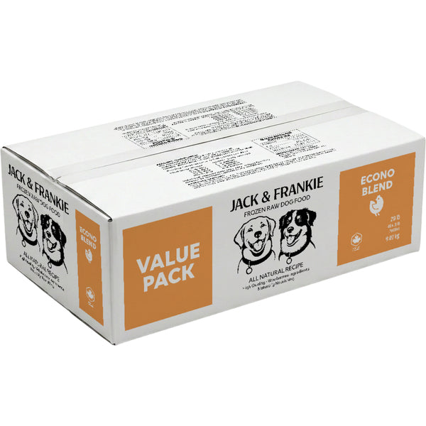 Jack & Frankie - Raw Dog Food - Econo Blend Value - 20LB