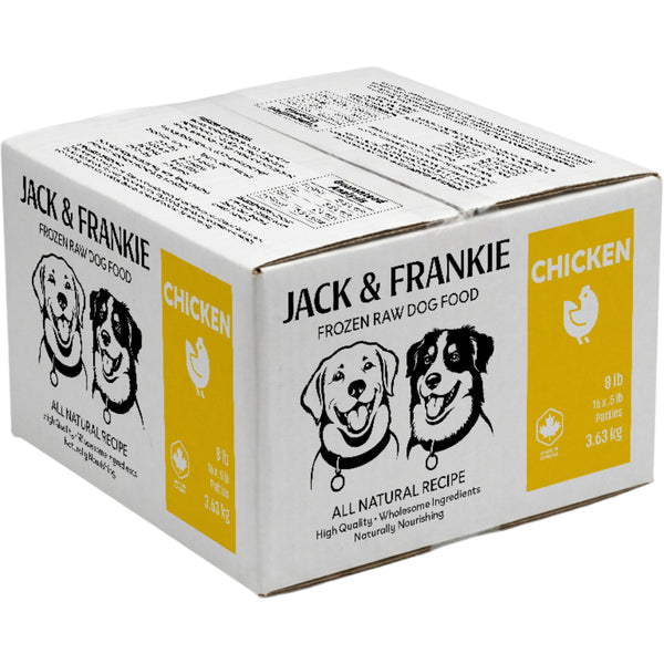 Jack & Frankie - - Raw Dog Food - Chicken Premium - 8LB