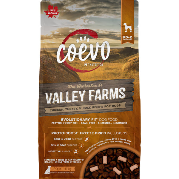 Coevo - Dog Food - Valley Farms Recipe 20LB