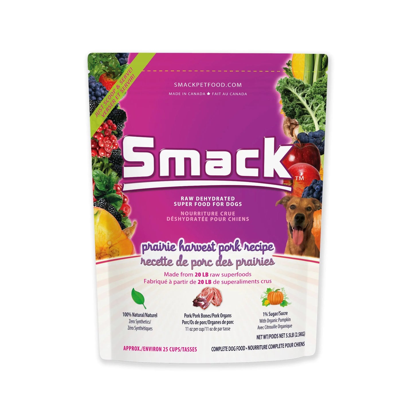 Smack - Dog Food - Prairie Harvest Pork - 250g