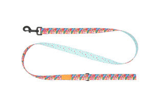 RC Pets - Eco Leash - Wildflowers / Dainty Mint  3/4"x5'
