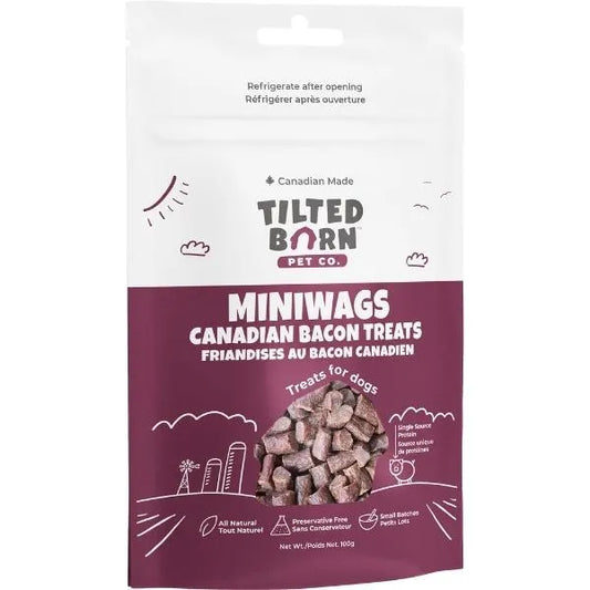 Tilted Barn - Dog Treat - Miniwags - Canadian Bacon - 100g